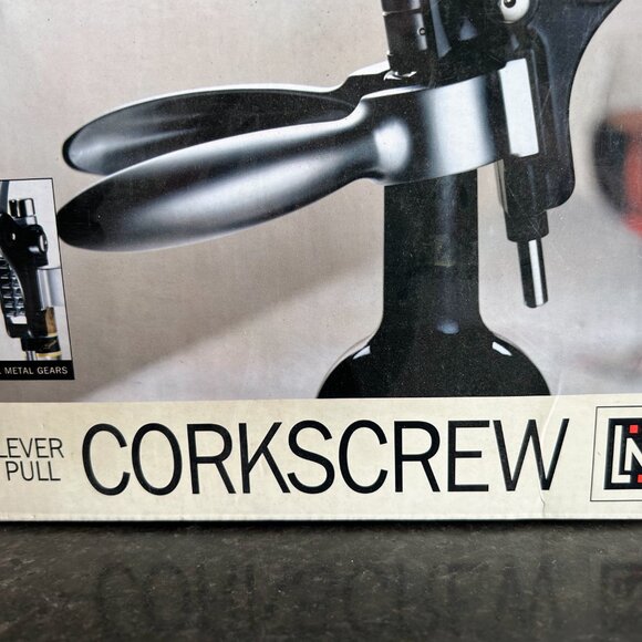 Lever Pull Corkscrew Wine Bottle Opener, Corkscrew - Picture 2 of 4